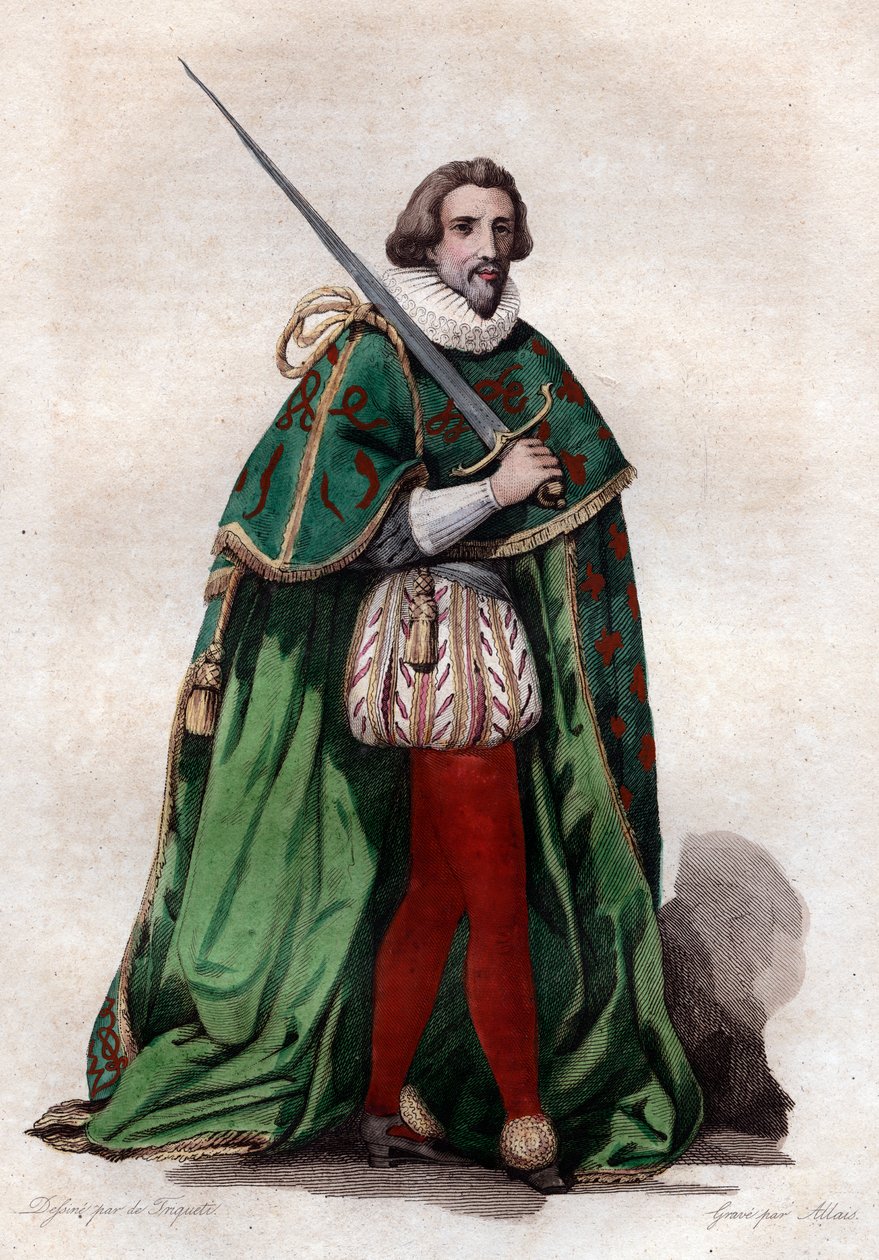 Portret van Francois de Bonne, hertog van Lesdiguieres (1543-1626), Franse soldaat en Constable van Frankrijk. door French School
