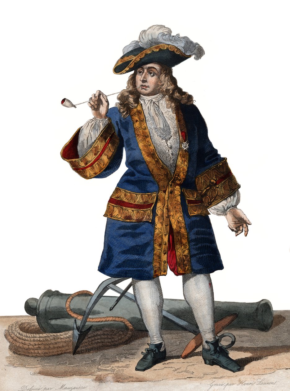Portret van Jean Bart (1650-1702), Franse kaper. door French School