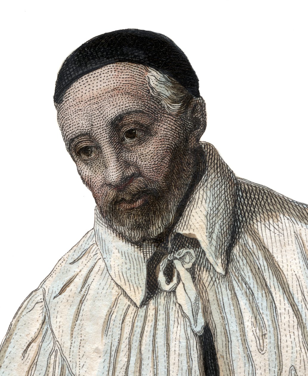 Portret van Sint Vincentius a Paulo (1581-1660), priester van de Katholieke Kerk door French School