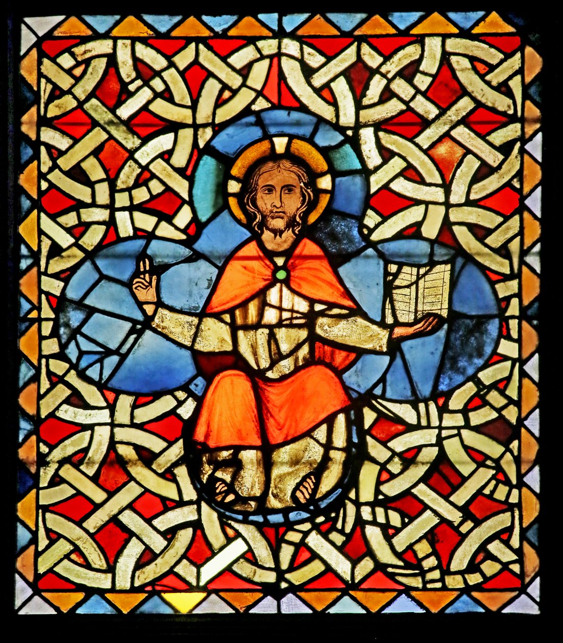 Raam met Christus door French School
