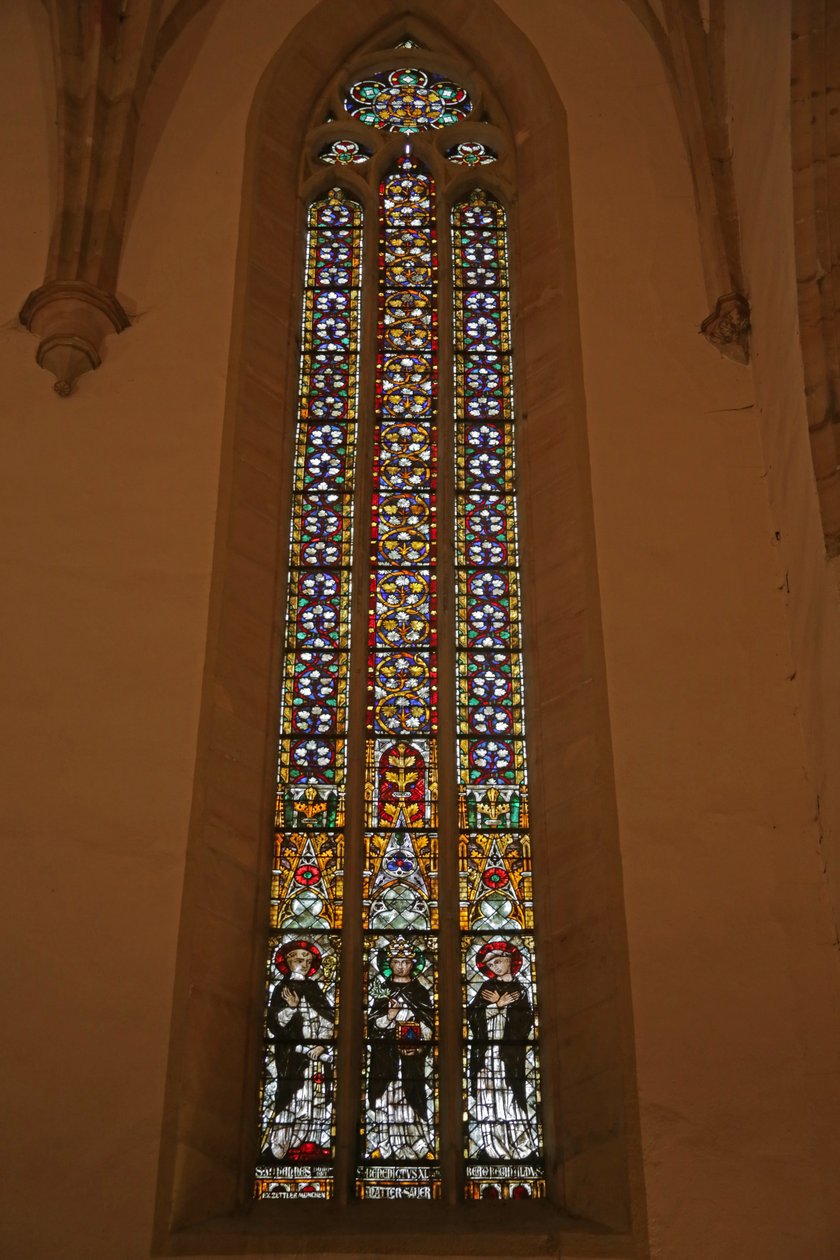 Raam met Sint Johannes Dominici, Sint Benedictus XI en mogelijk Bienheureux Reginald door French School