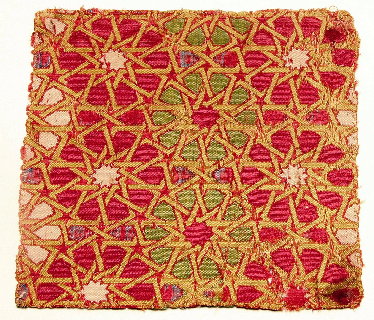 Textiel fragment (zijde) door Islamic School