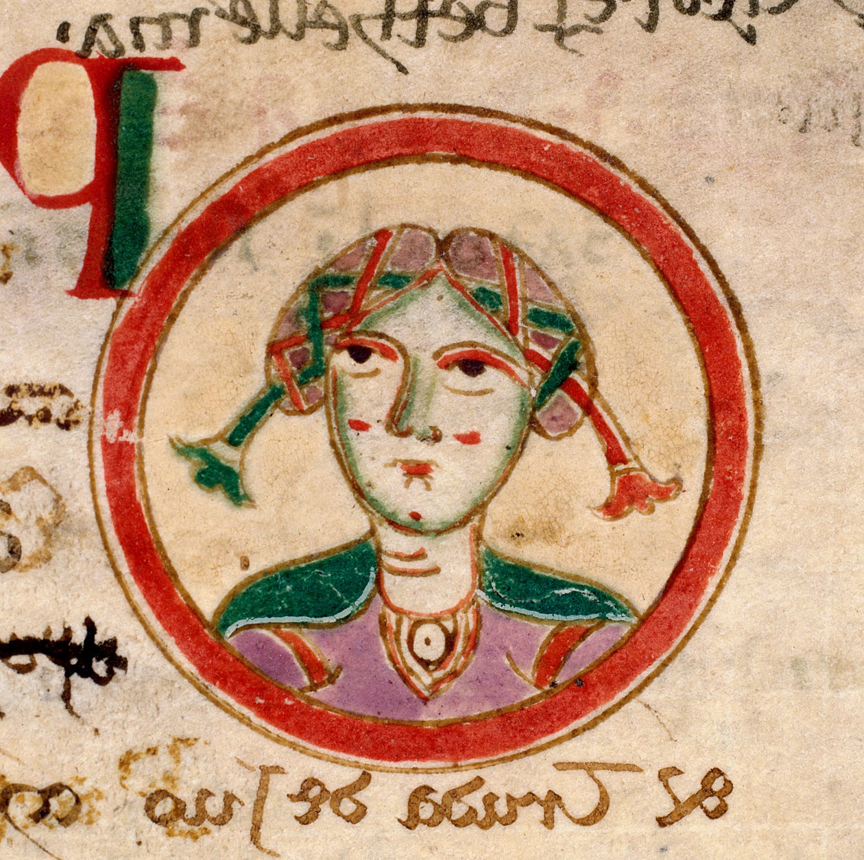 St. Euphemia: f.103v van de Obitarium Sancti Spiritus door Unknown