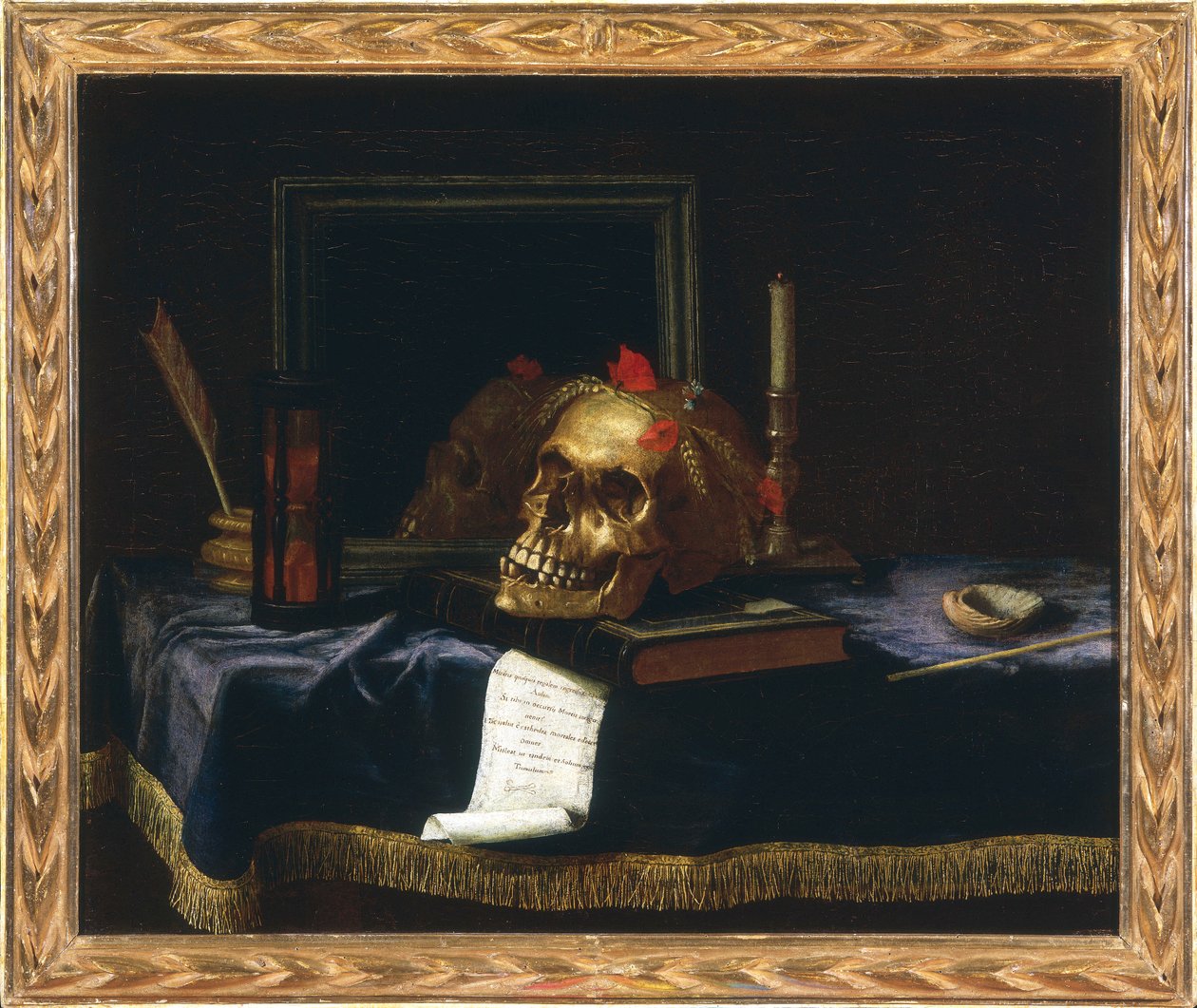Stilleven met Memento Mori door Unknown