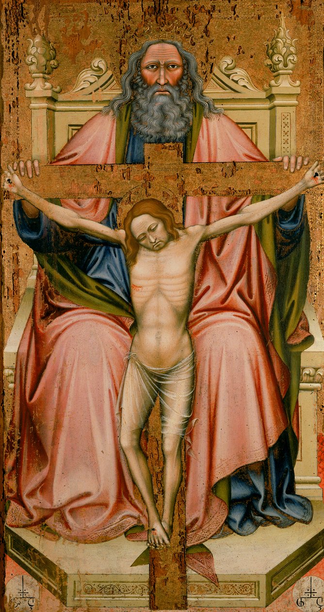 De Drie-eenheid, door de Maestro G.Z., in de Pinacoteca Nazionale in Ferrara door Unknown