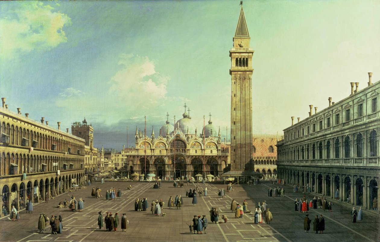 Piazza San Marco, Venetië, c.1730-35 door Giovanni Antonio Canal