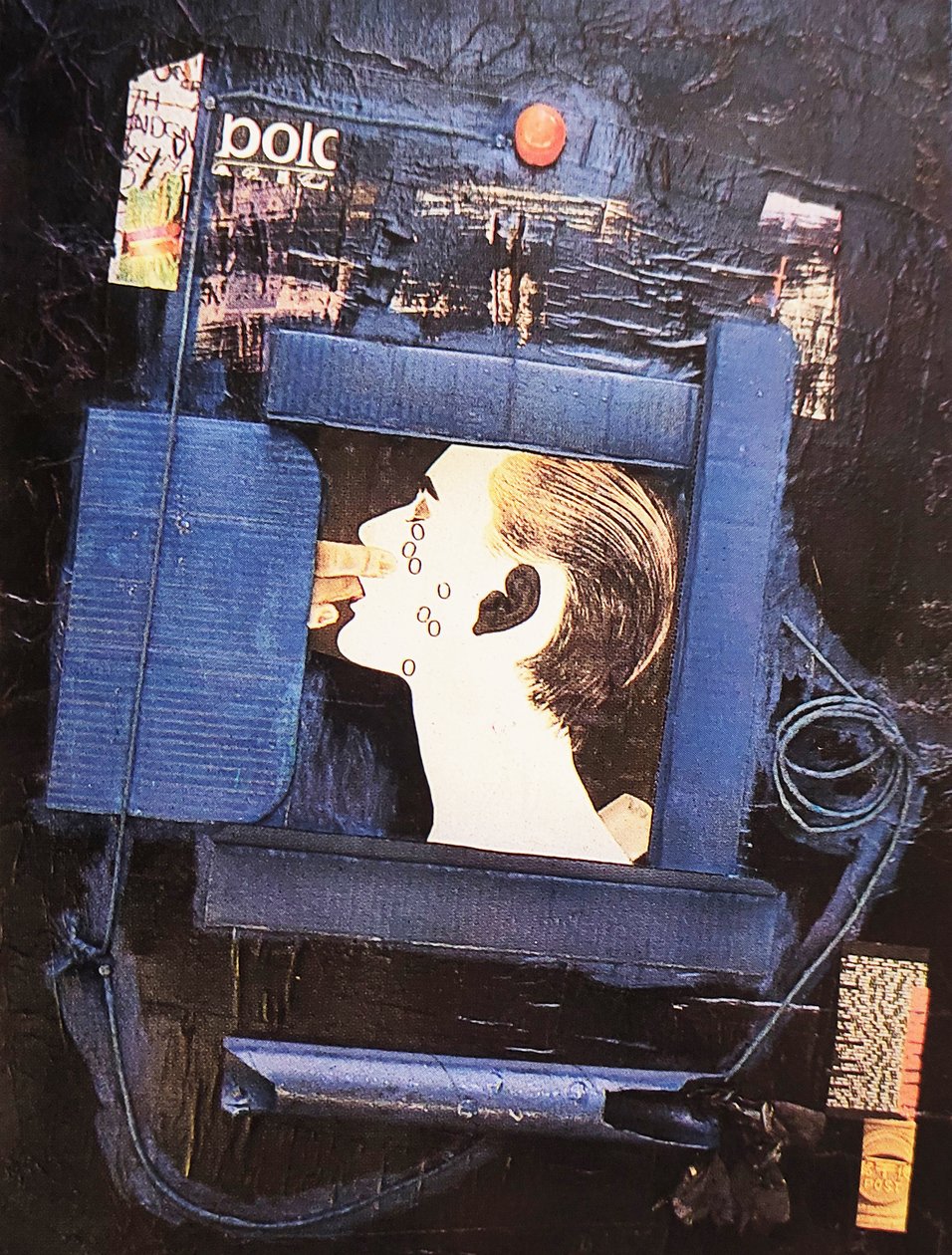 G. C. Riccardi, Sotto chiave, 1980, Gemengde media op doek, 130x170, Italië. door Gian Carlo Riccardi