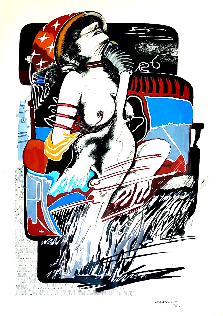 G. C. Riccardi, Leda met de zwaan, 1974, Italië door Gian Carlo Riccardi