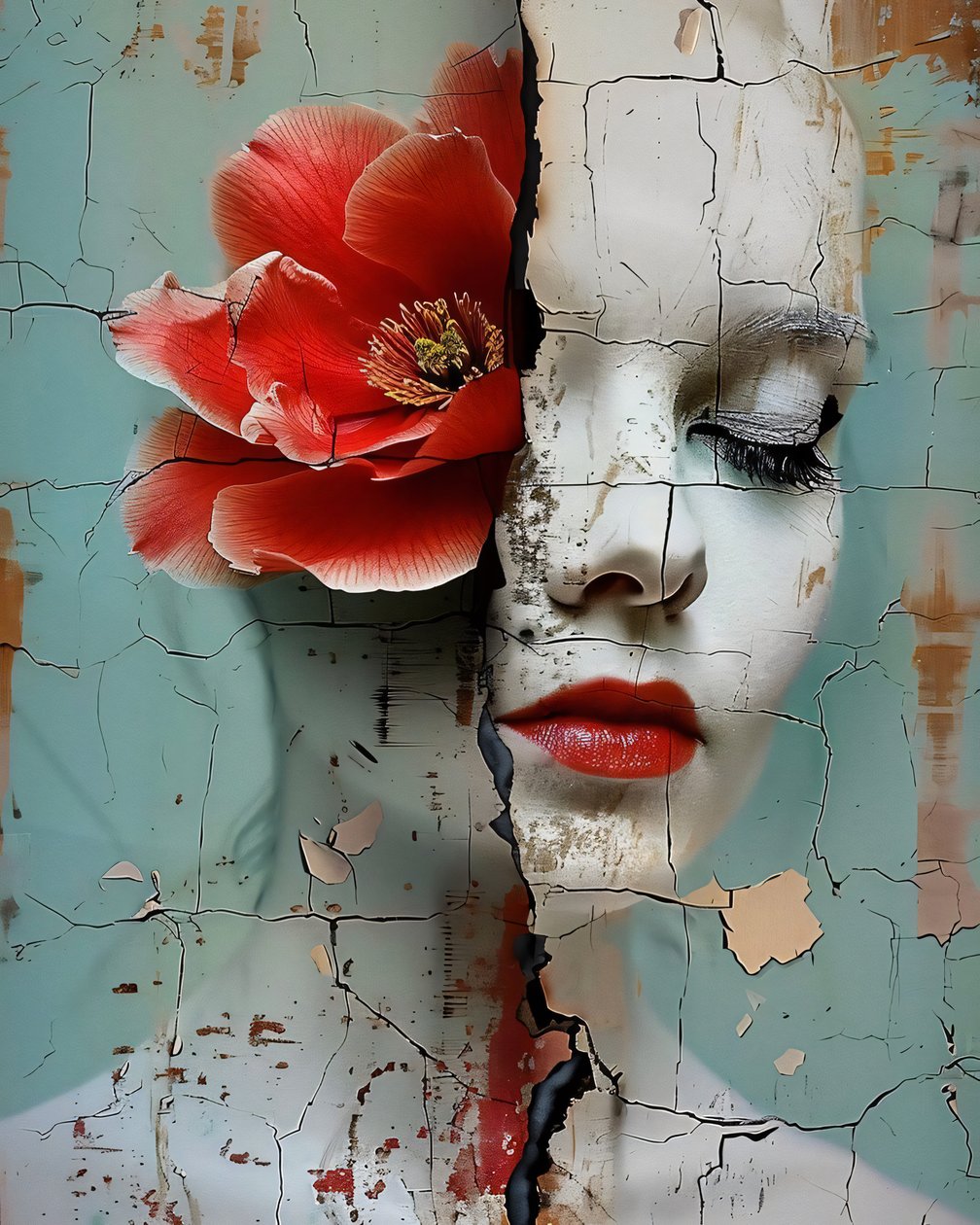 Gebroken Doornroosje online Canvas Kunstdrukken & wandportretten te koop door F. Abderrahim