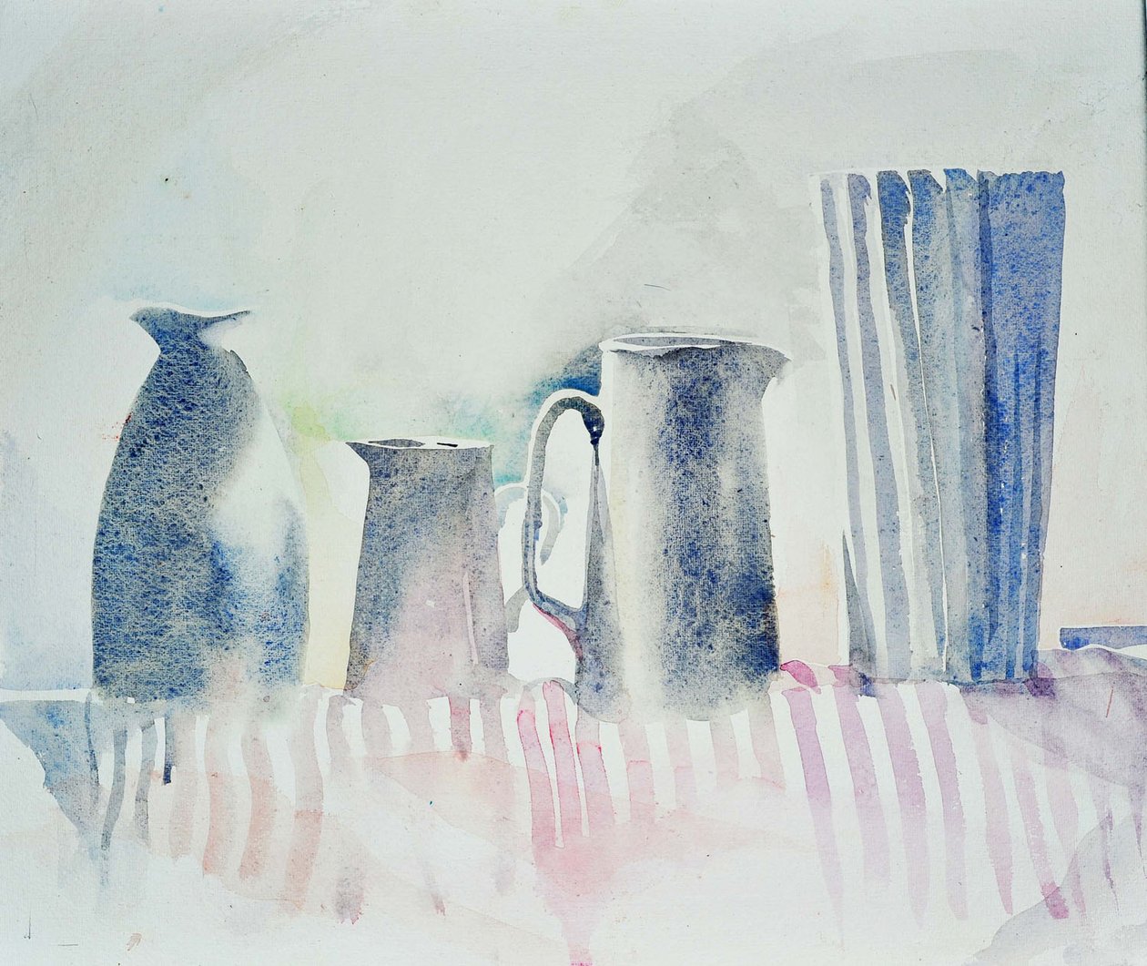 Vier vouwen Roze 49x52 door Simon Fletcher