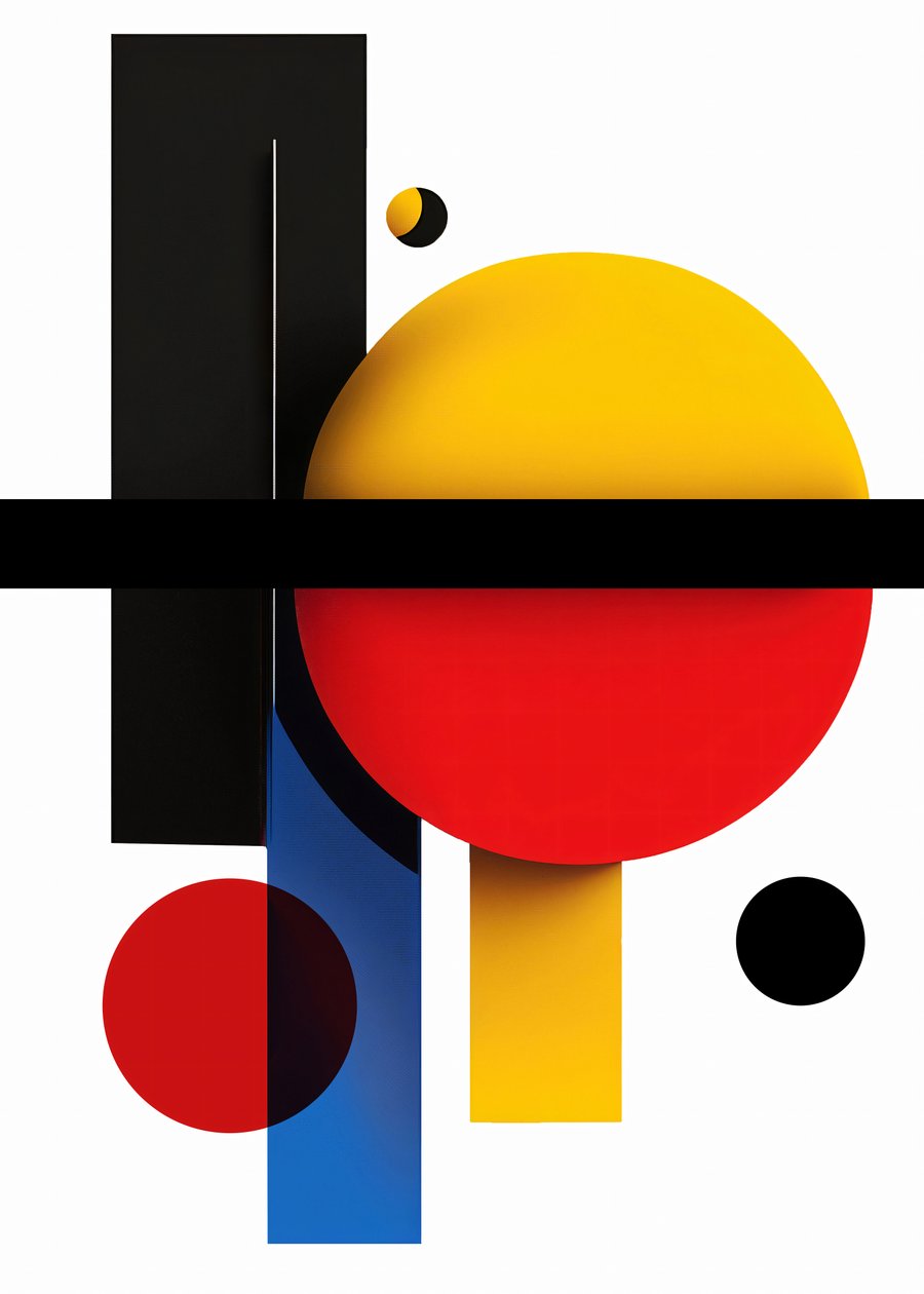 Abstracte Geometrische Vormen Esthetisch Behang, online canvas afdrukken op aanvraag door F. Abderrahim