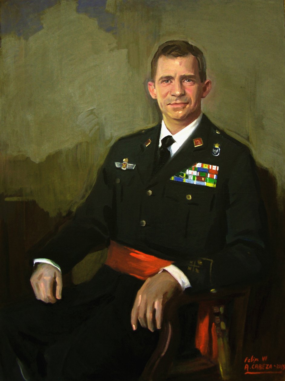 Portret van Felipe VI door Alejandro Cabeza