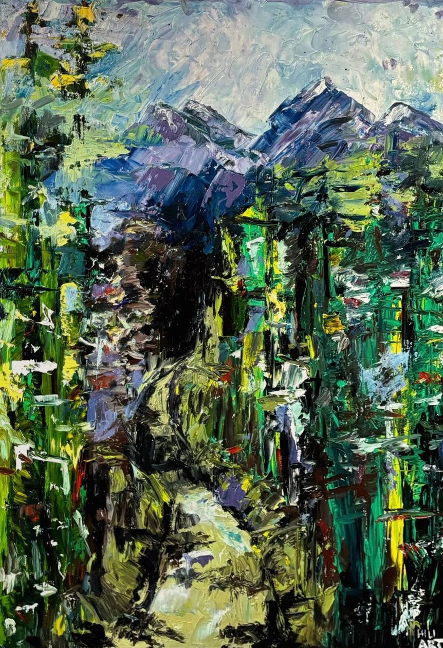 Wandelen in de Alpen door HILI ART Tetiana Brzozowski