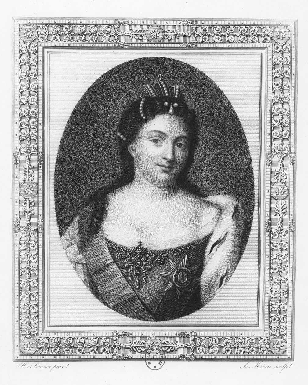 Catharina I van Rusland door A. J. Mecou