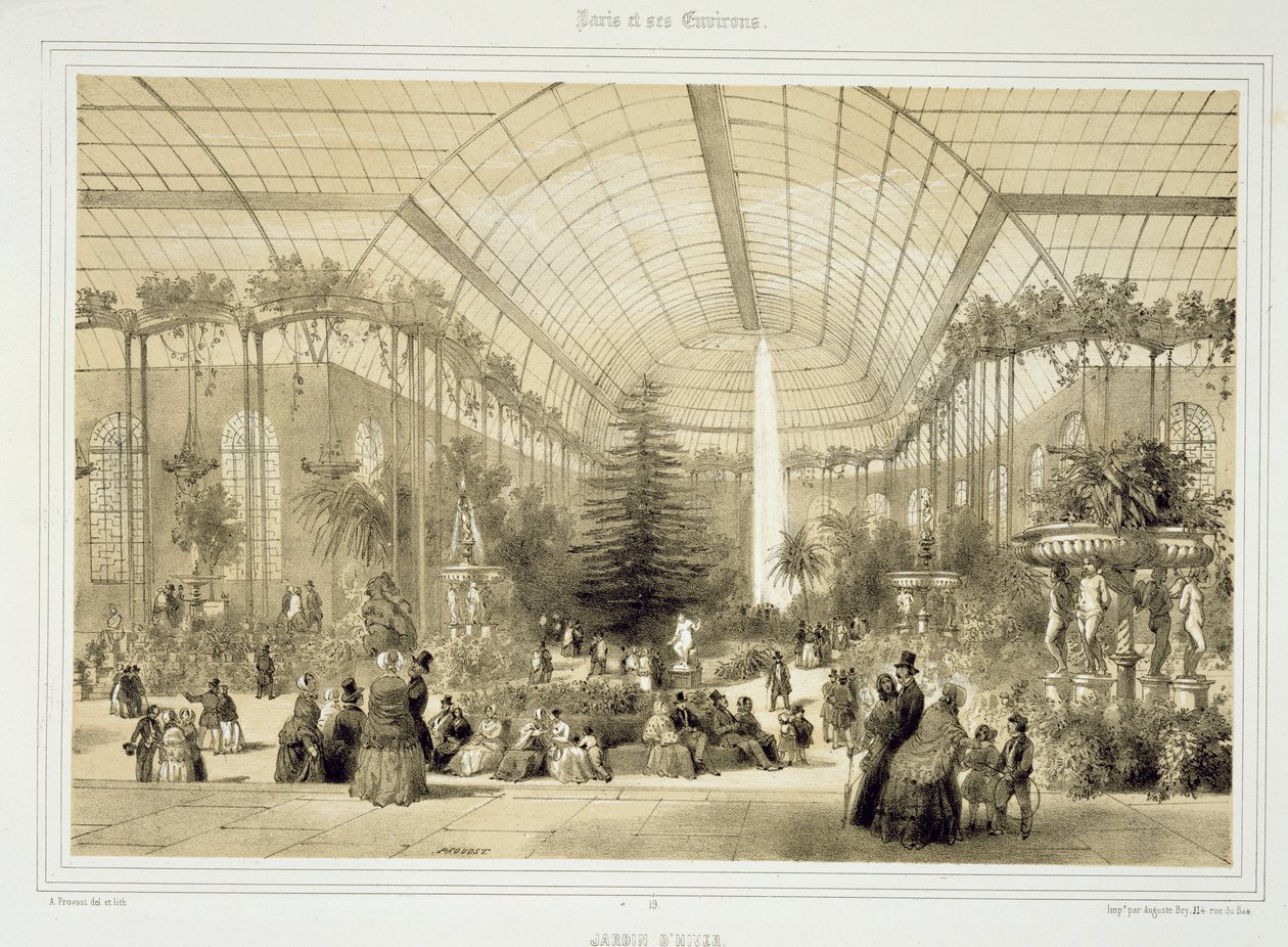 De Wintertuin, gepubliceerd door Auguste Bry door A Provost