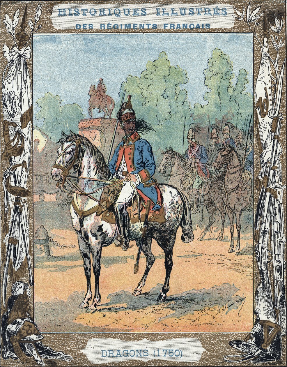Dragonders van het Franse Keizerlijke Leger door A. Demarle