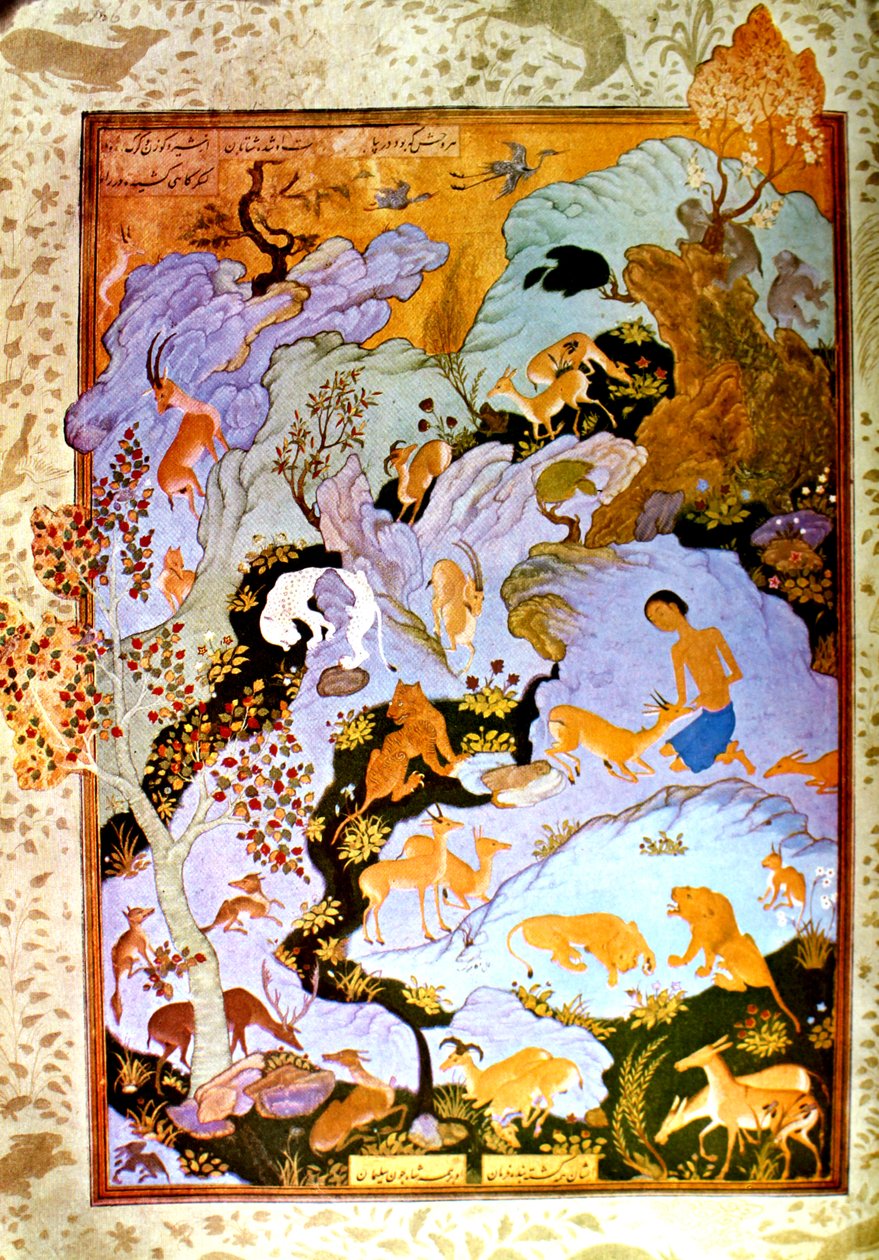 Agha Mirek - Majnun in de woestijn door Ağa Mirək