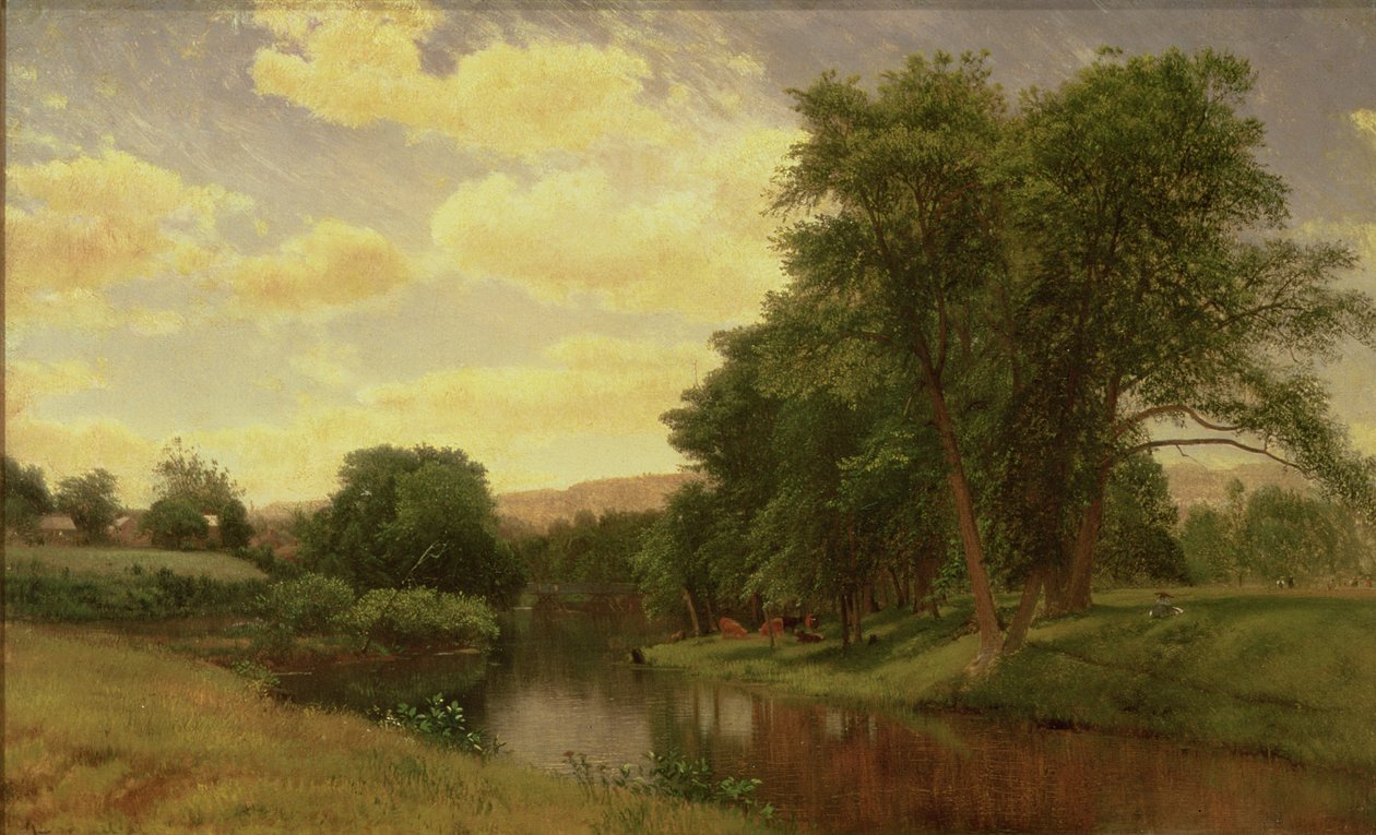New England landschap door Aaron Draper Shattuck