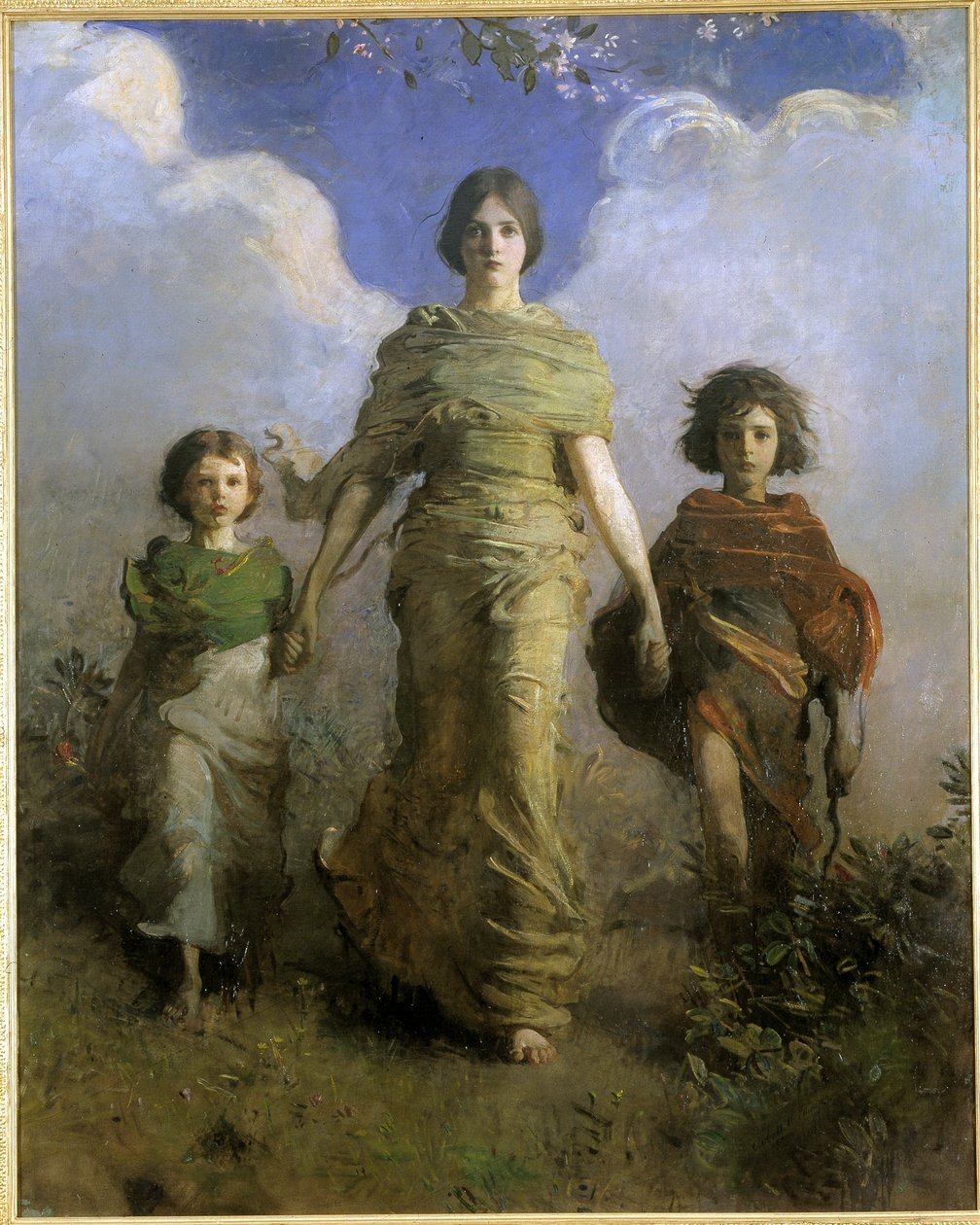 Een Maagd door Abbott Handerson Thayer