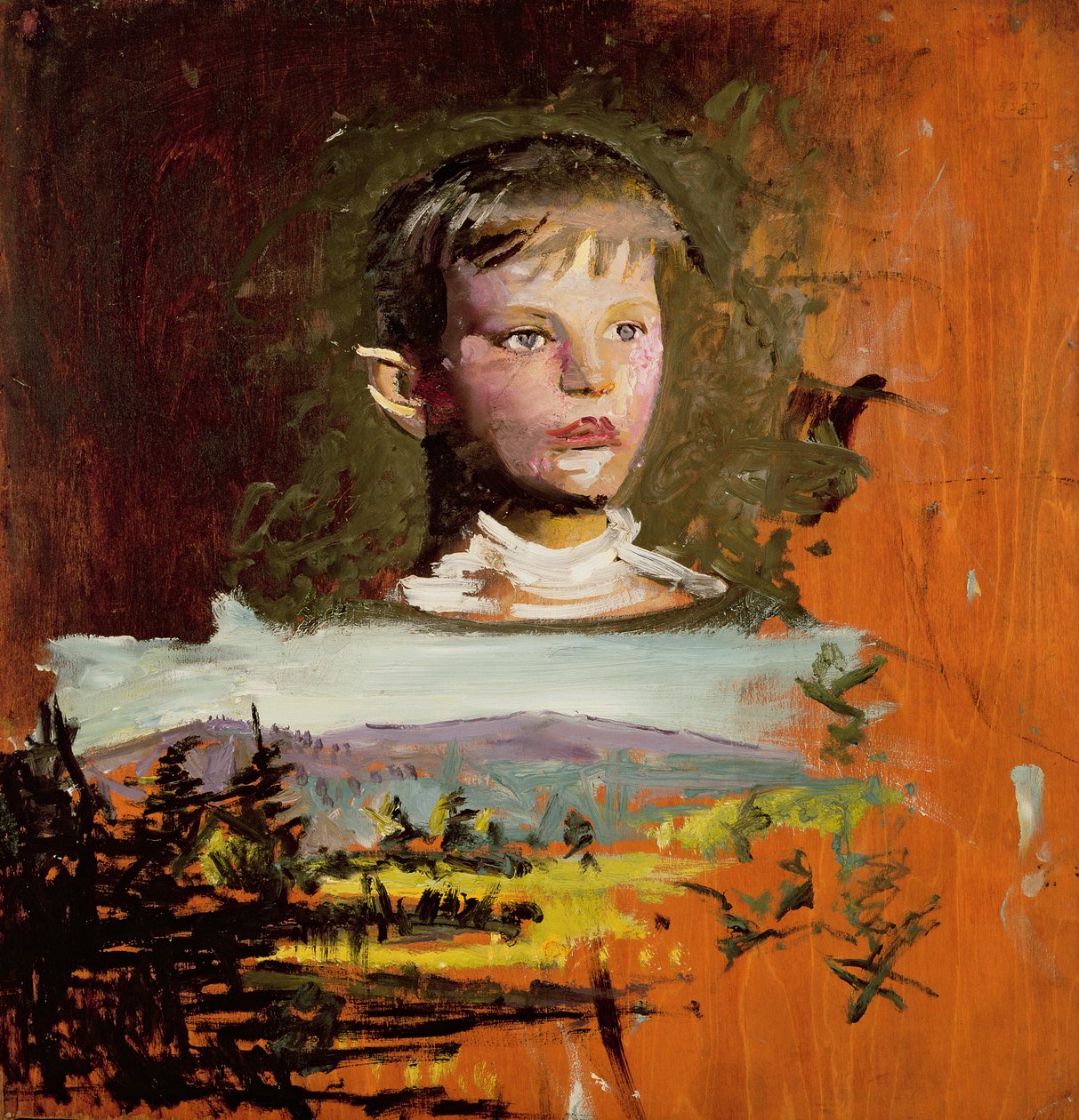 Hoofd van een Jongen, 1919 door Abbott Handerson Thayer
