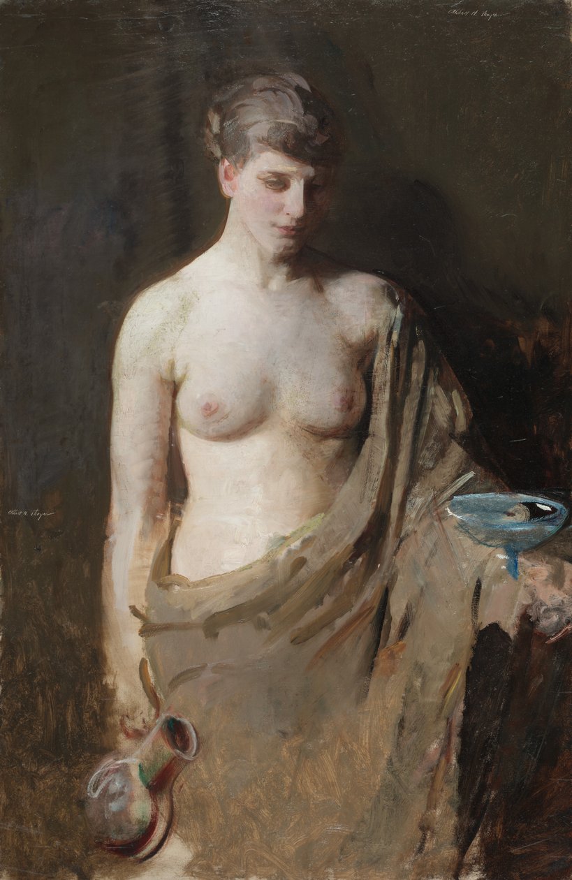 Hebe, ca. 1890 door Abbott Handerson Thayer