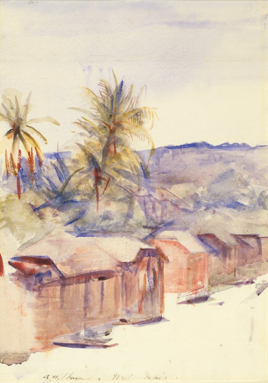 Dorpsstraat, Dominica door Abbott Handerson Thayer