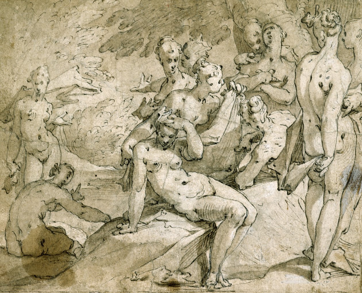 Diana en Callisto, c.1595 door Abraham Bloemaert
