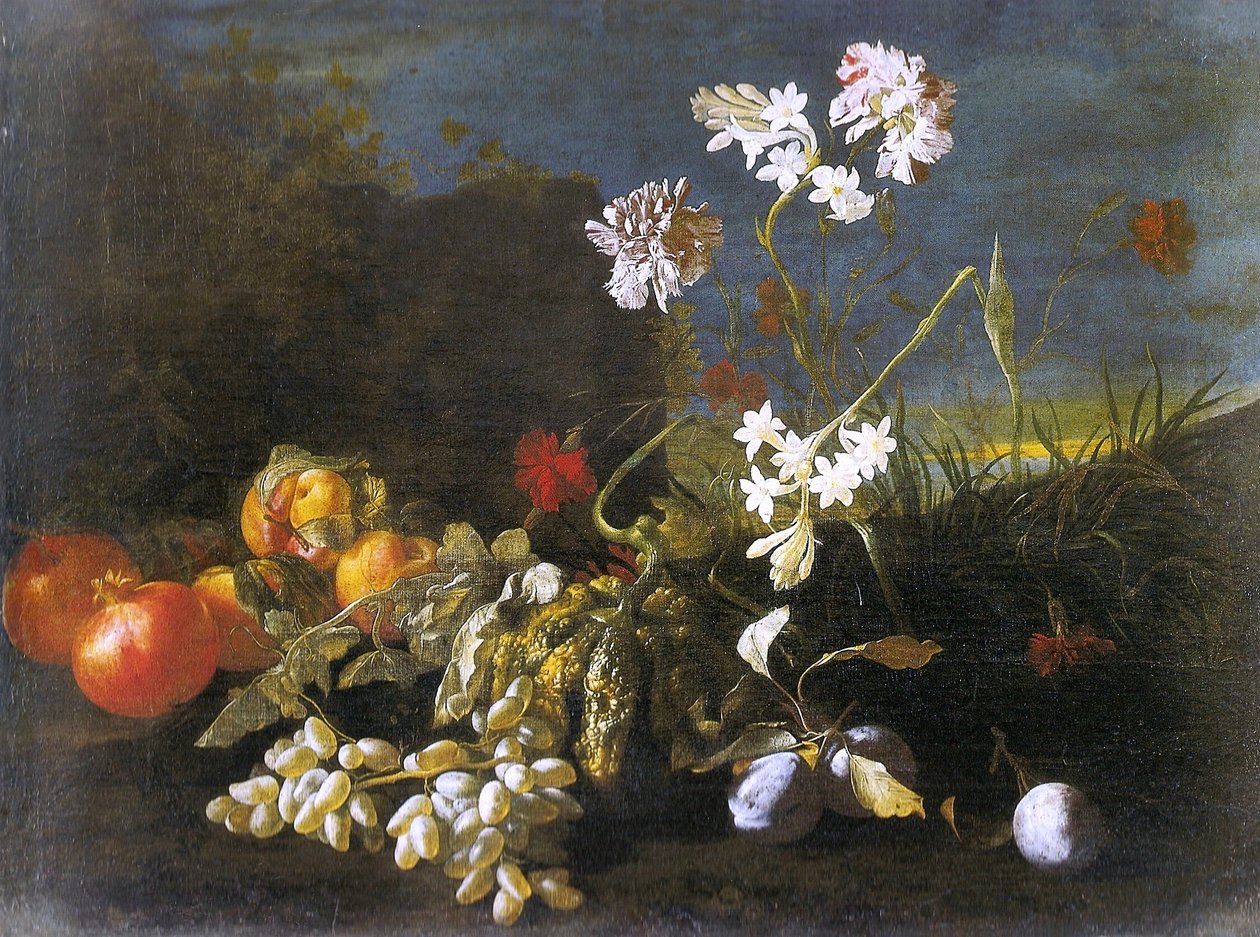 Stilleven met bloemen door Abraham Brueghel