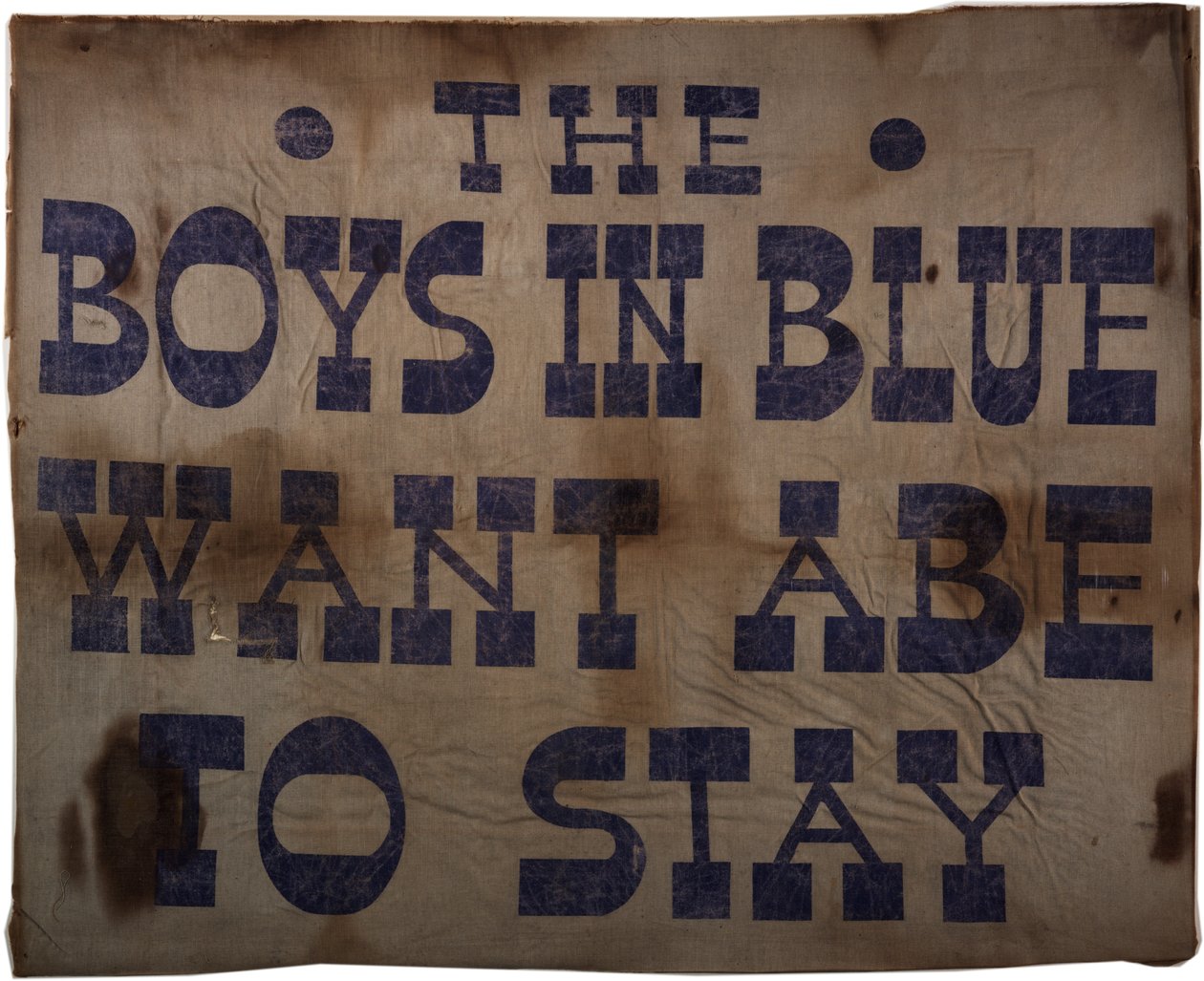 De jongens in blauw willen dat Abe blijft, 1864 door Abraham Lincoln