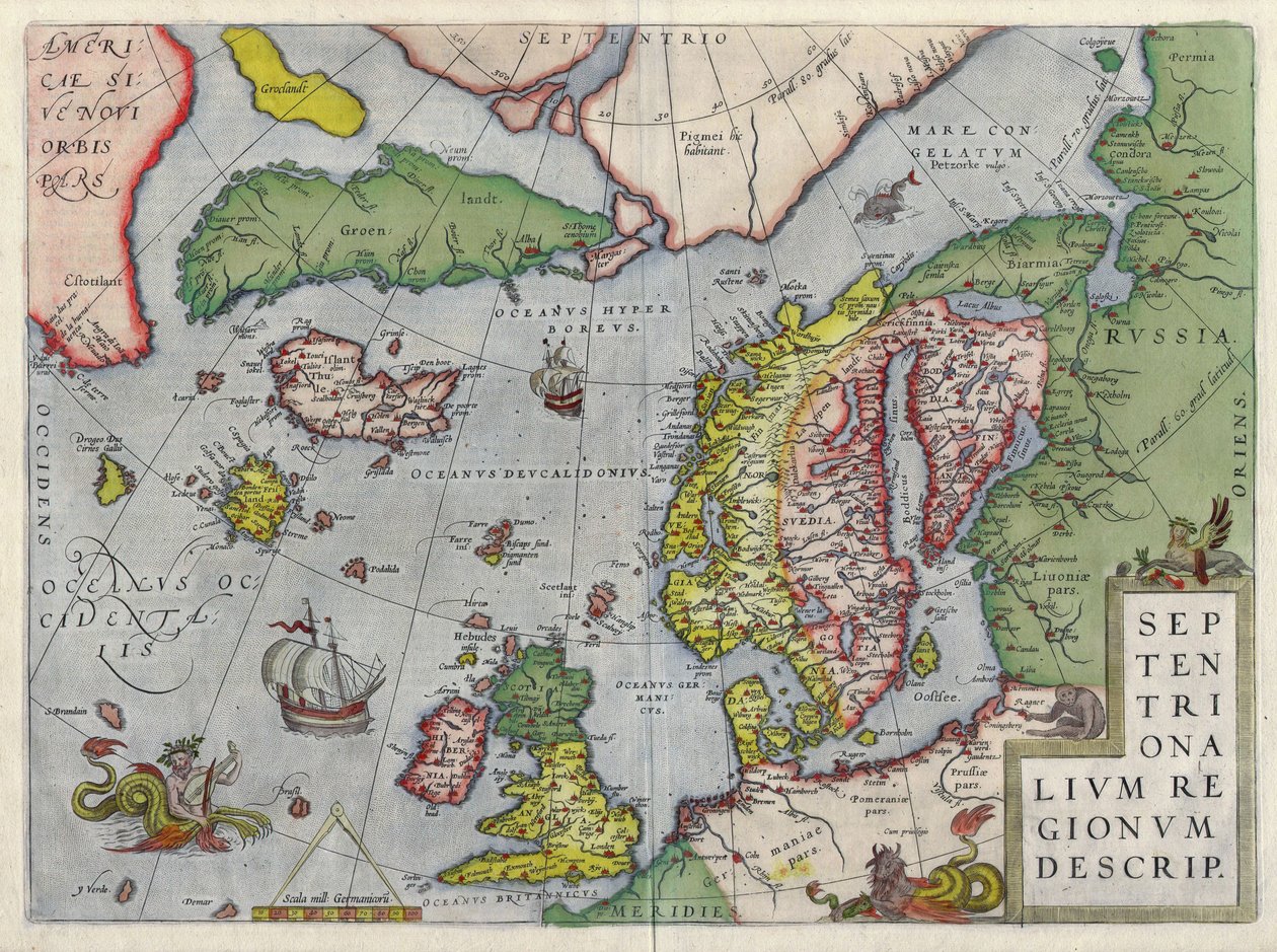 Septentrionalium Regionum Descrip door Abraham Ortelius