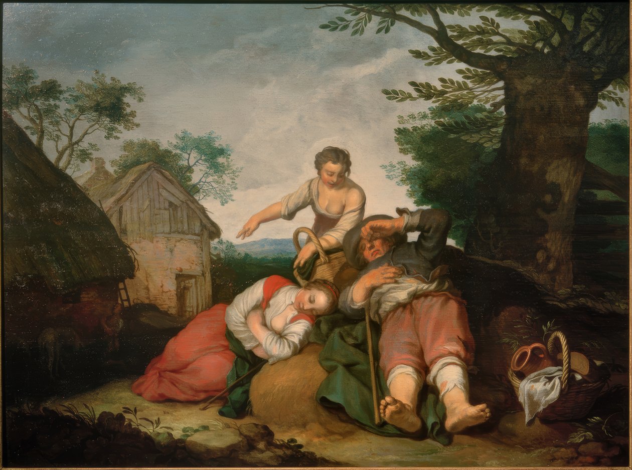 Boerenscène met de verloren zoon door Abraham Bloemaert