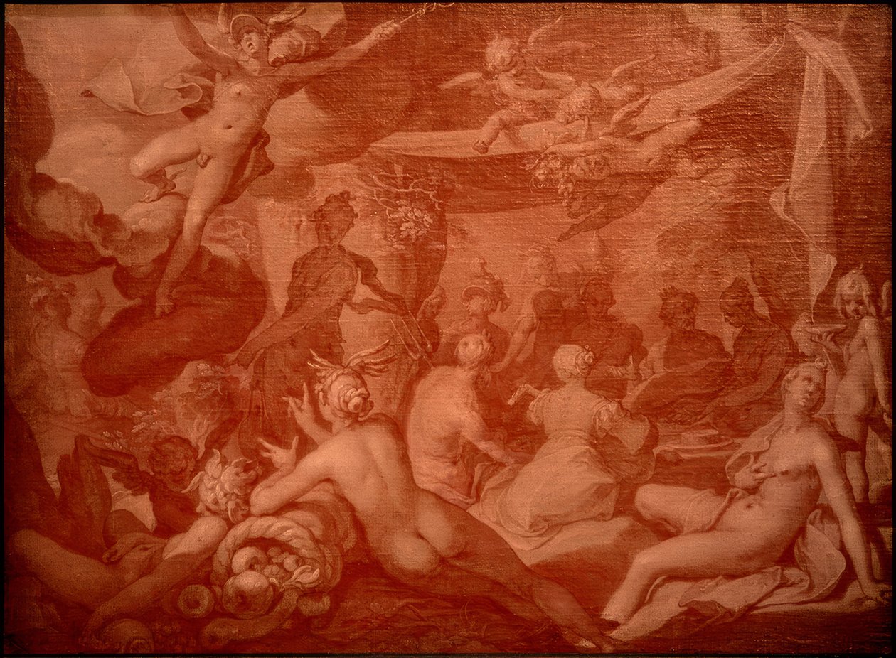 Feestmaal van de goden door Abraham Bloemaert