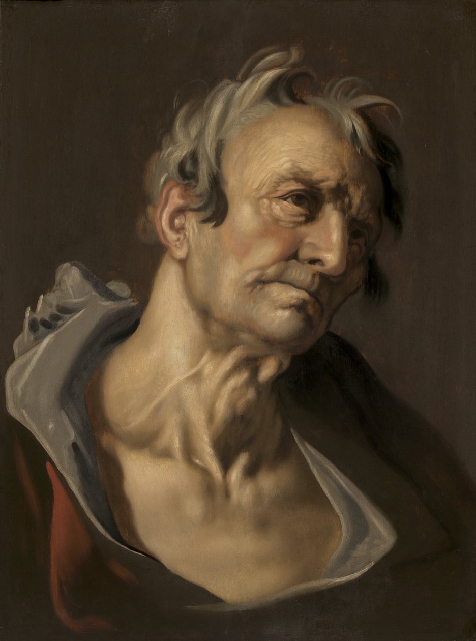 Hoofd van een oude man door Abraham Bloemaert