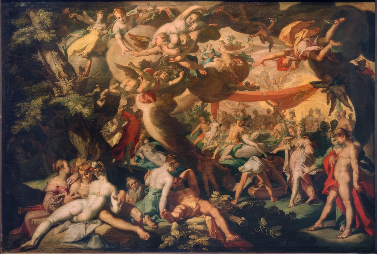 Huwelijk van Peleus en Thetis door Abraham Bloemaert