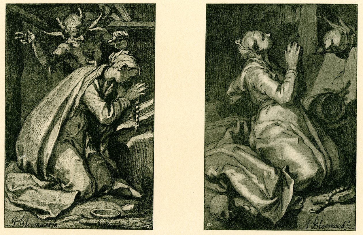 Heilige boetelingen door Abraham Bloemaert