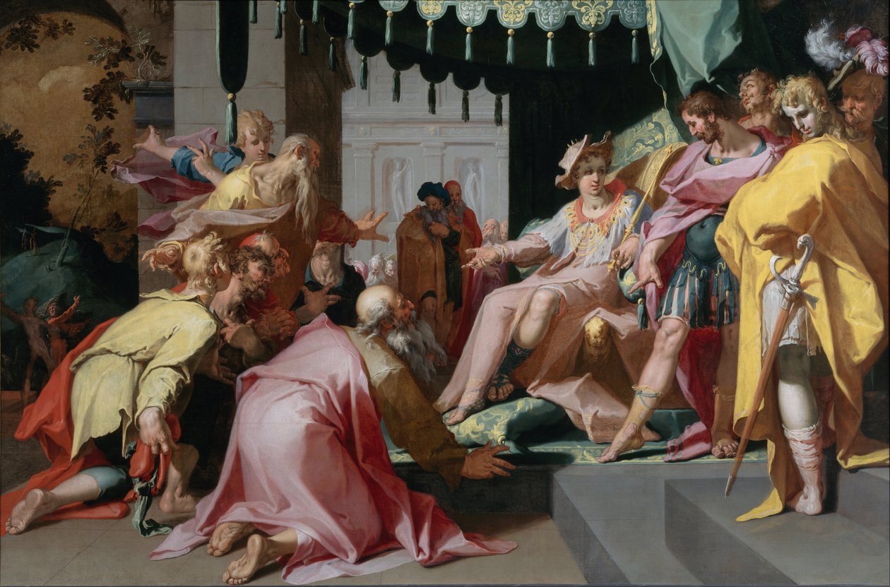 Jozef en zijn broers door Abraham Bloemaert