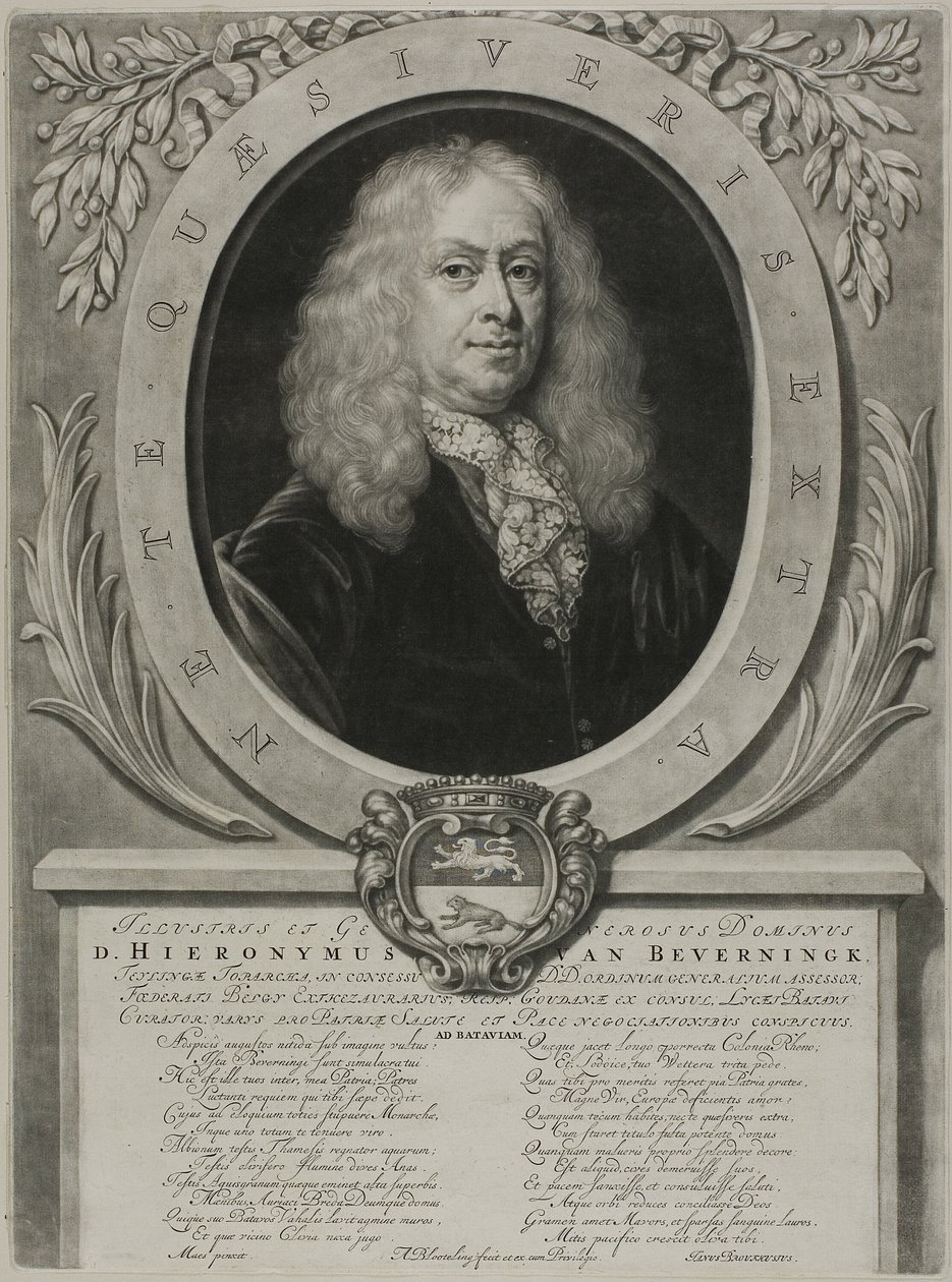 Portrait of D. Hieronymous van Beverningk door Abraham Blooteling