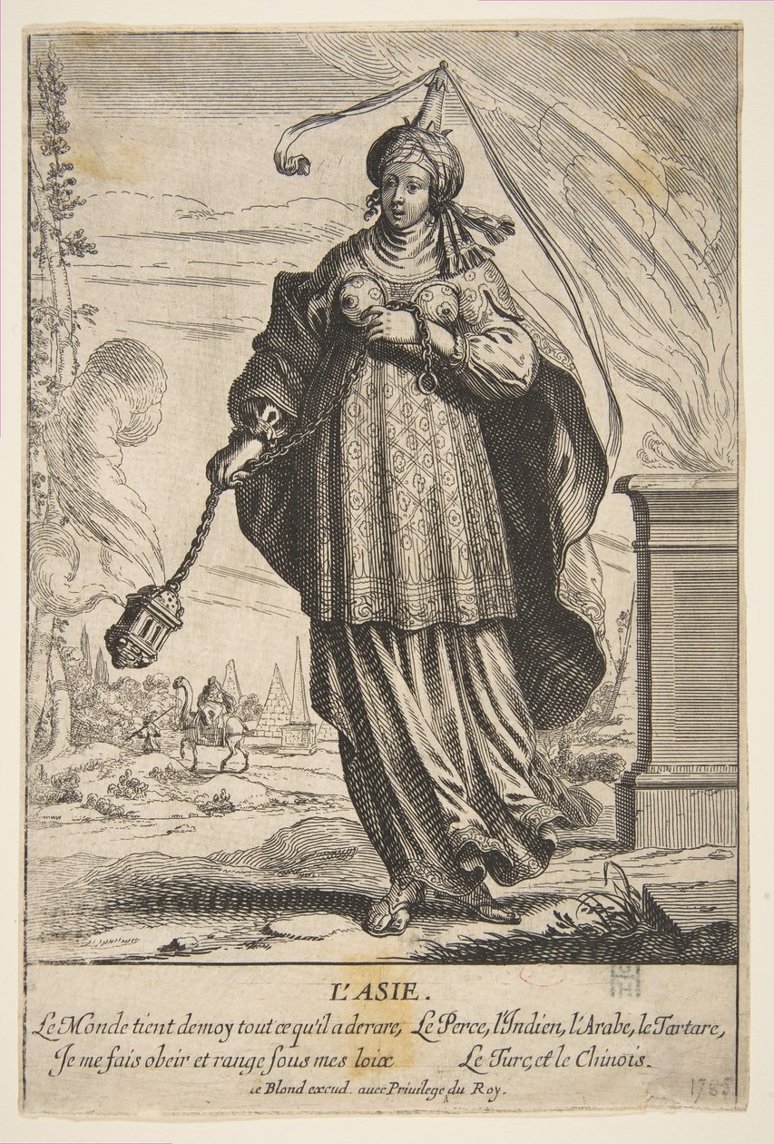 Azië door Abraham Bosse