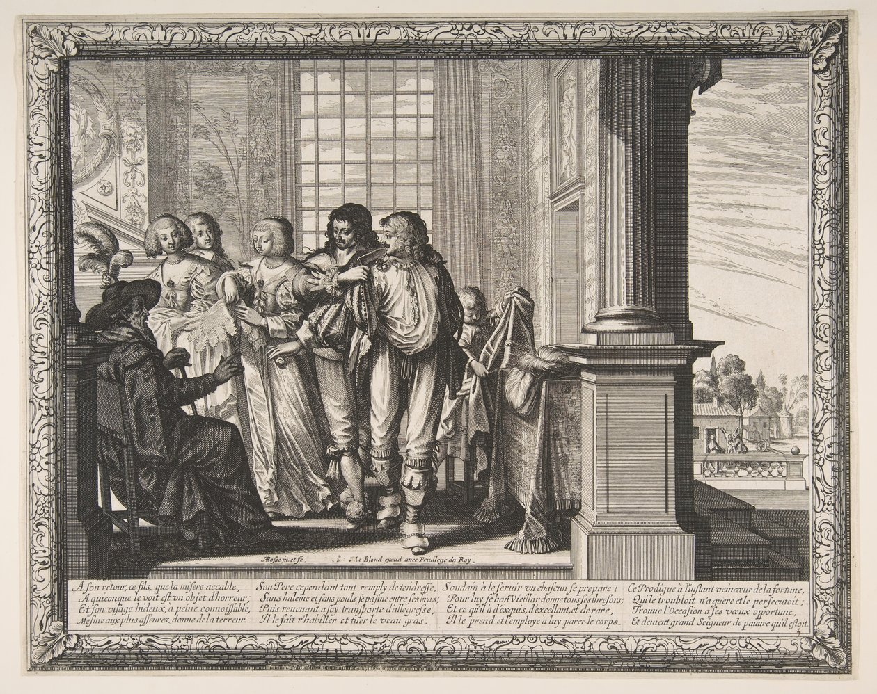 De Verloren Zoon Verandert Kleren door Abraham Bosse