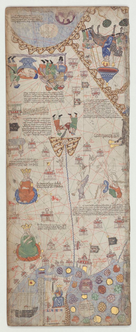 Catalaanse atlas, blad 11 door Abraham Cresques