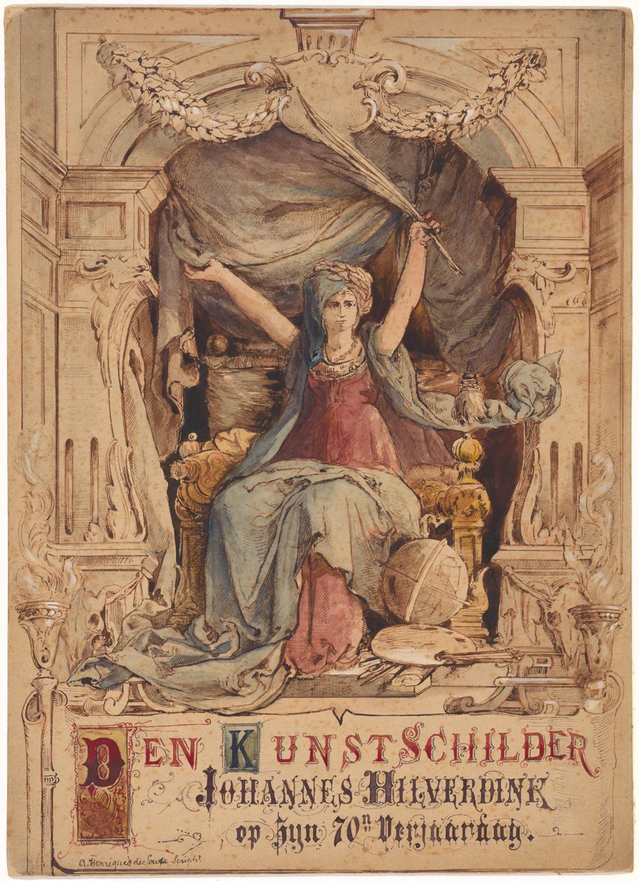 Personificatie van de schilderkunst door Abraham Henriques de Souza