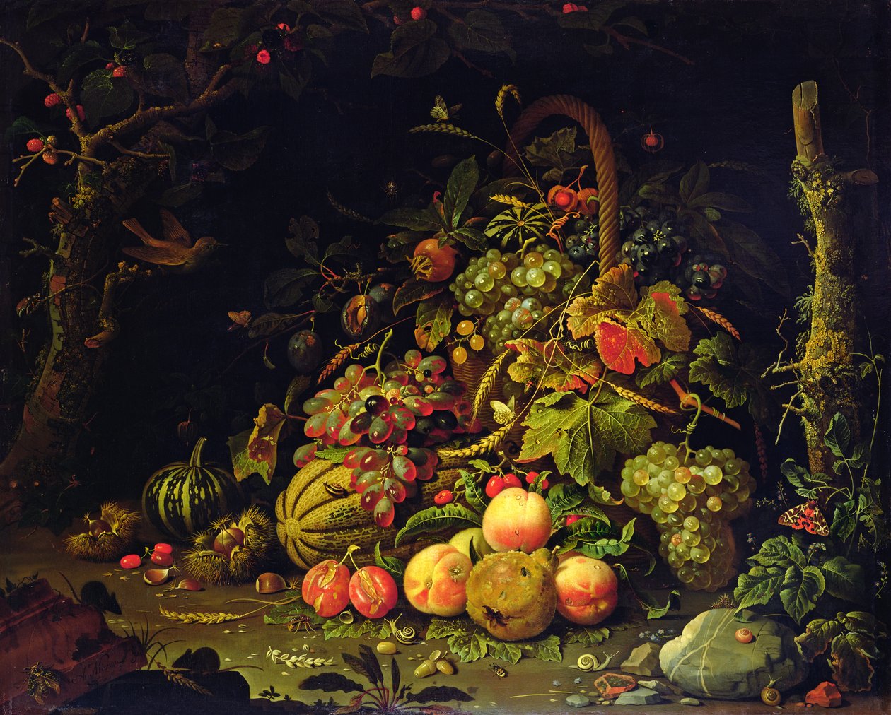 Fruitmand door Abraham Mignon