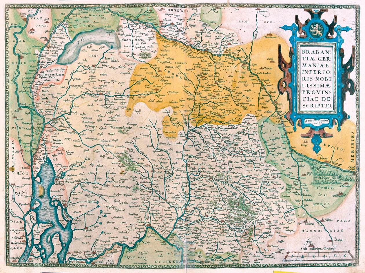 België, Zuid-Holland door Abraham Ortelius