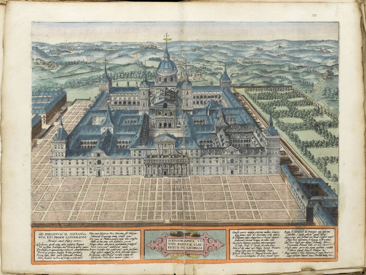 El Escorial door Abraham Ortelius