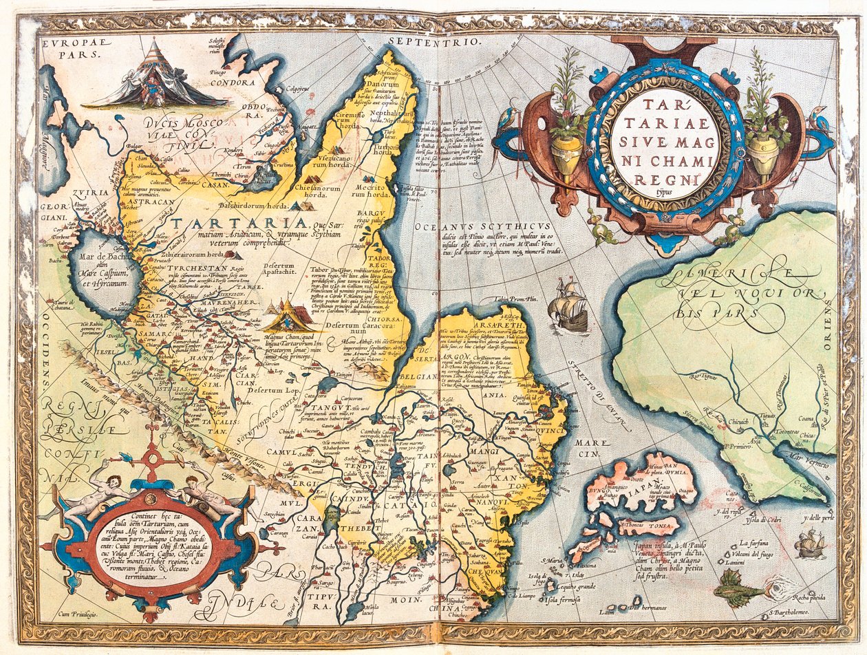 Noordoost-Rusland door Abraham Ortelius