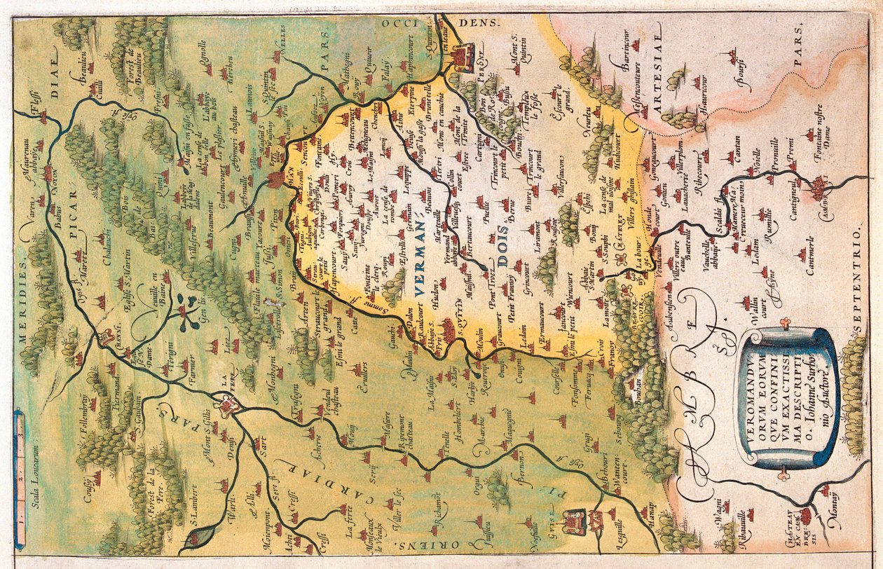 Picardië, Nord-Pas de Calais , Frankrijk door Abraham Ortelius