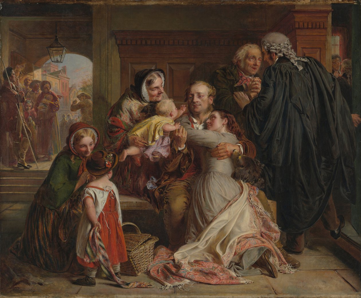 Niet schuldig, 1859 door Abraham Solomon