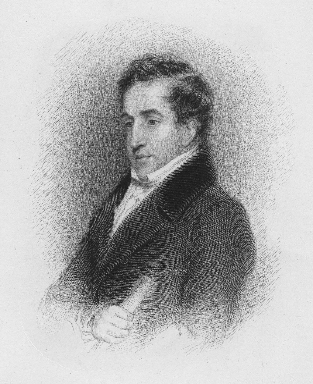 John Cam Hobhouse, c.1821 door Abraham Wivell