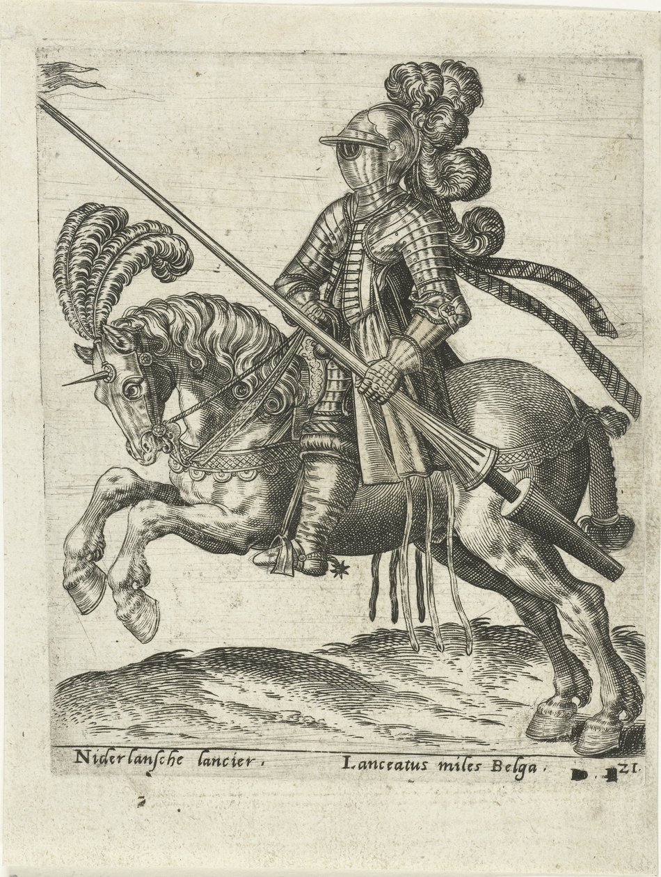 Nederlandse lansier door Abraham de Bruyn (attributed to)