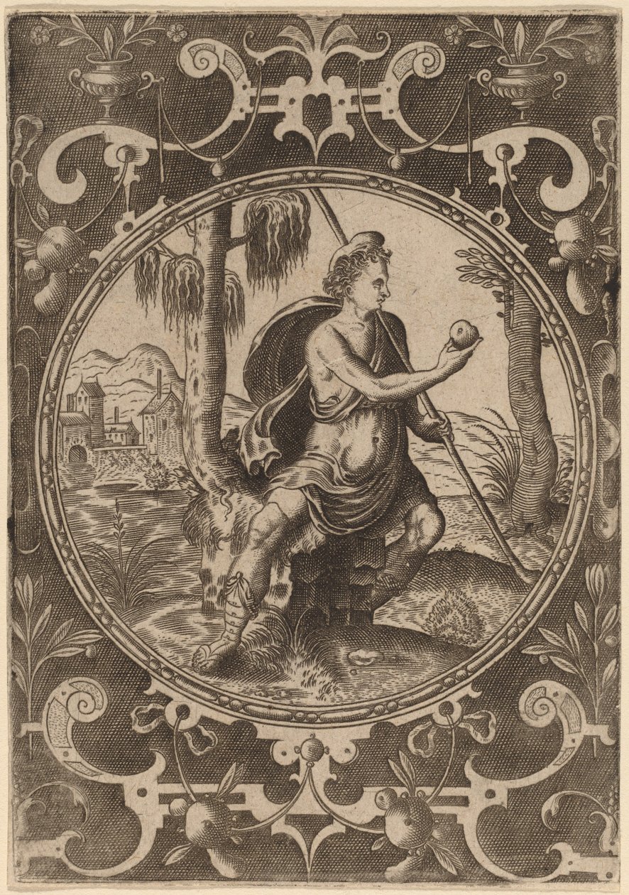 Parijs met de appel door Abraham de Bruyn